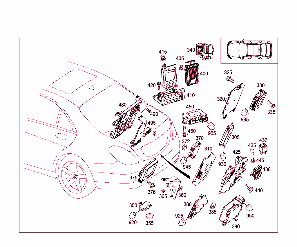 Control Modules And Relay In Trunk