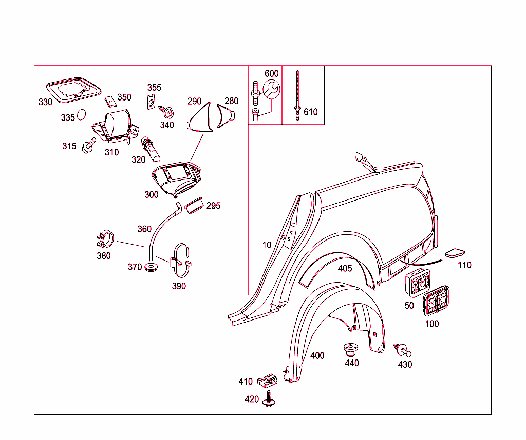 Guardabarros trasero