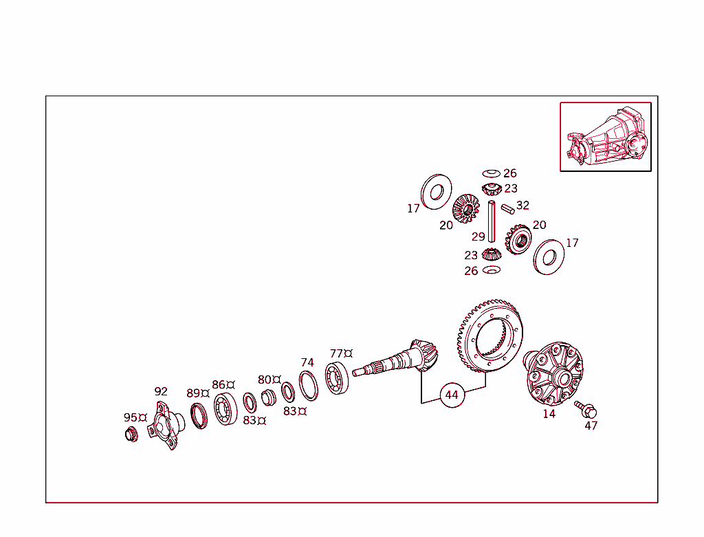 Rear Axle Housing With Differential