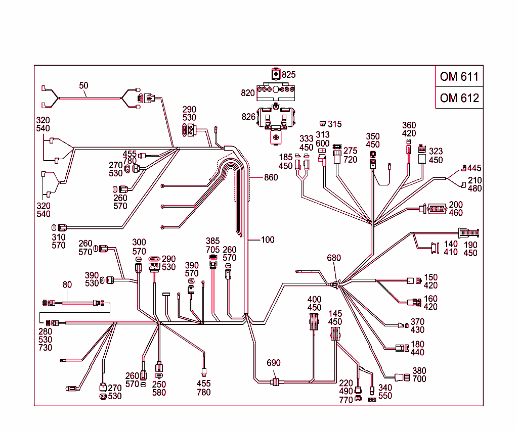 Engine Cable Harness,Body Mounted