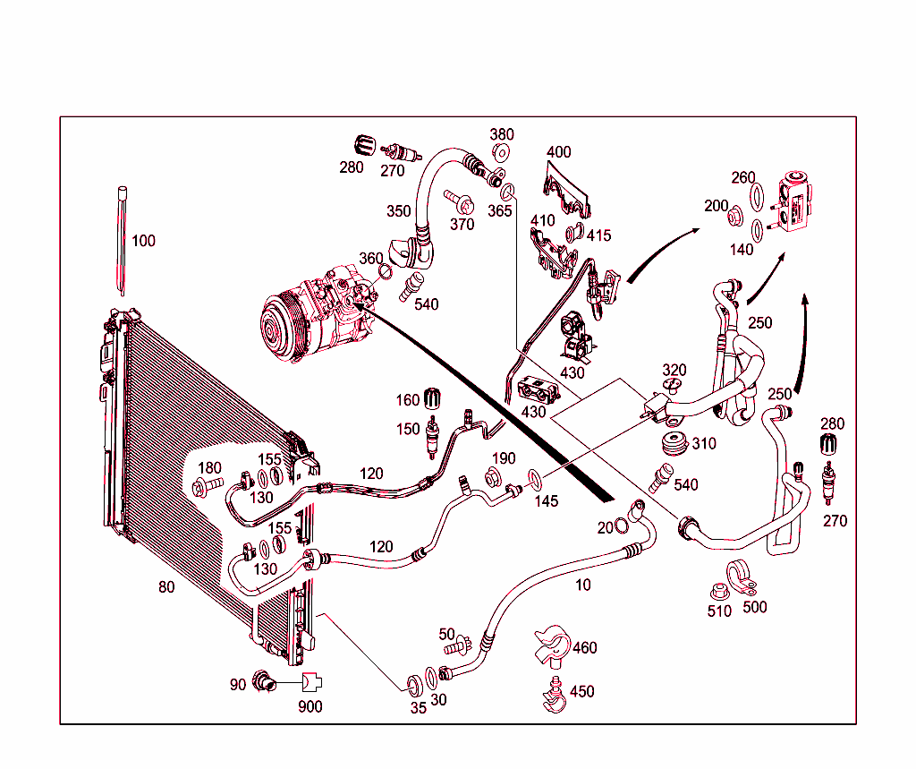 Refrigerant Line Arrangement