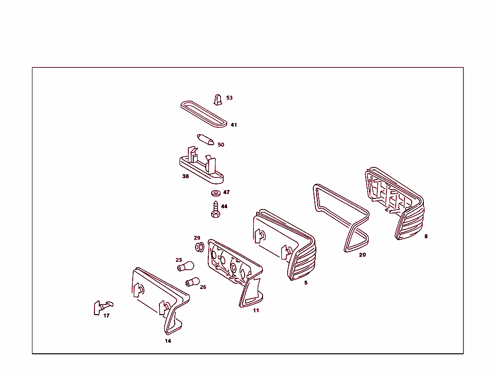 Rear Lamps And License Plate Lamp