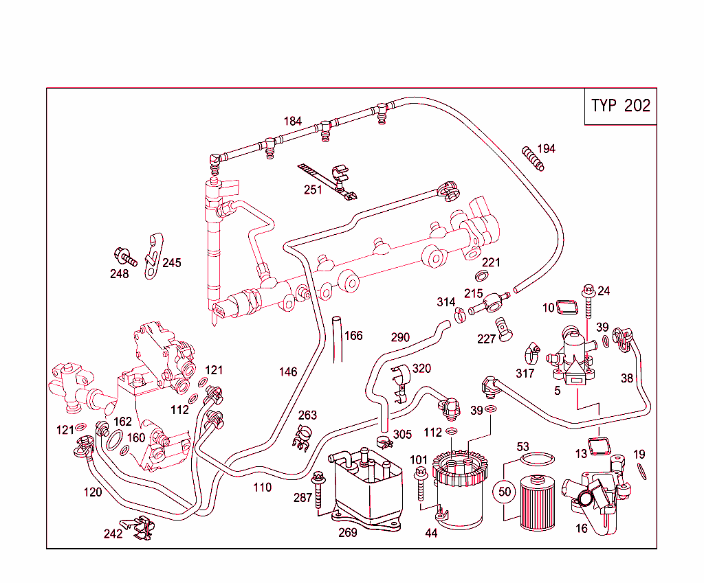 Fuel System Used For 202/203/210