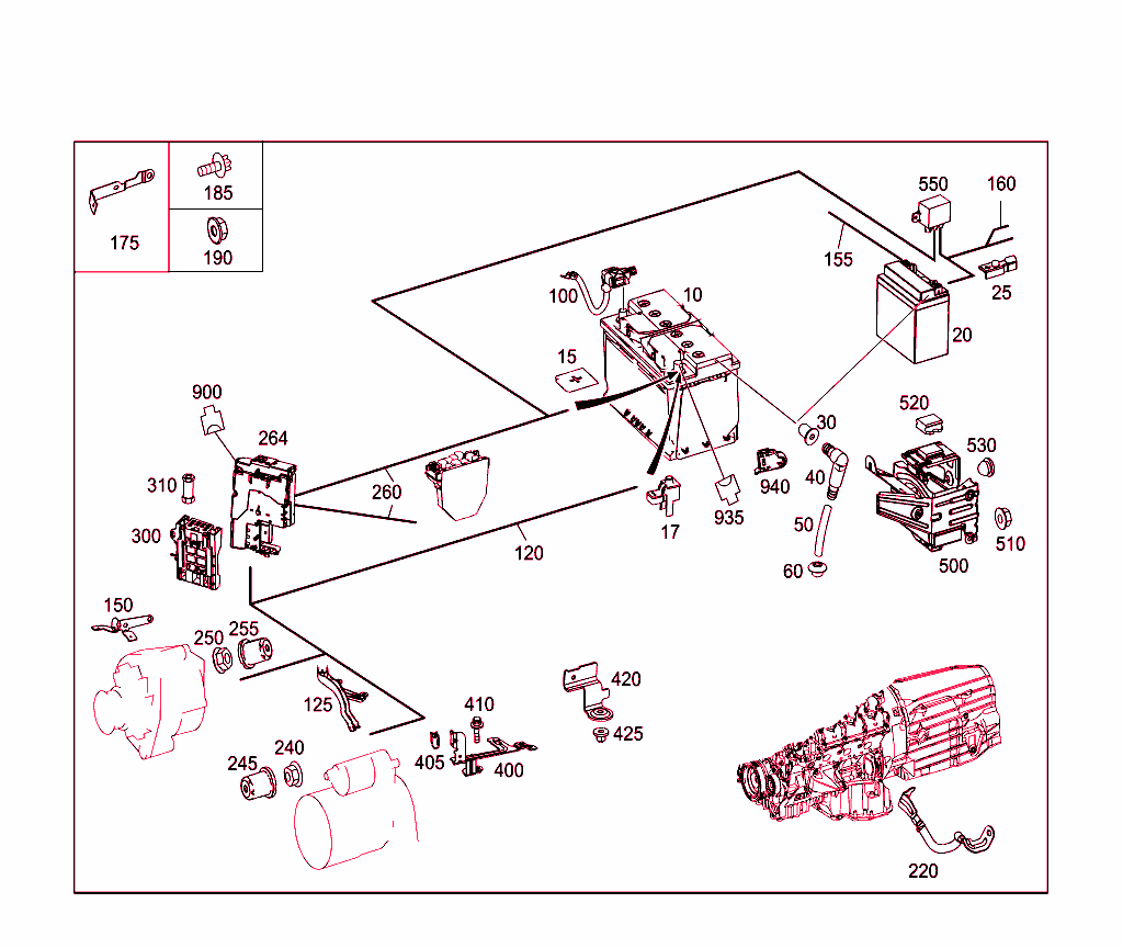 Battery,Starter/Alternator Cable