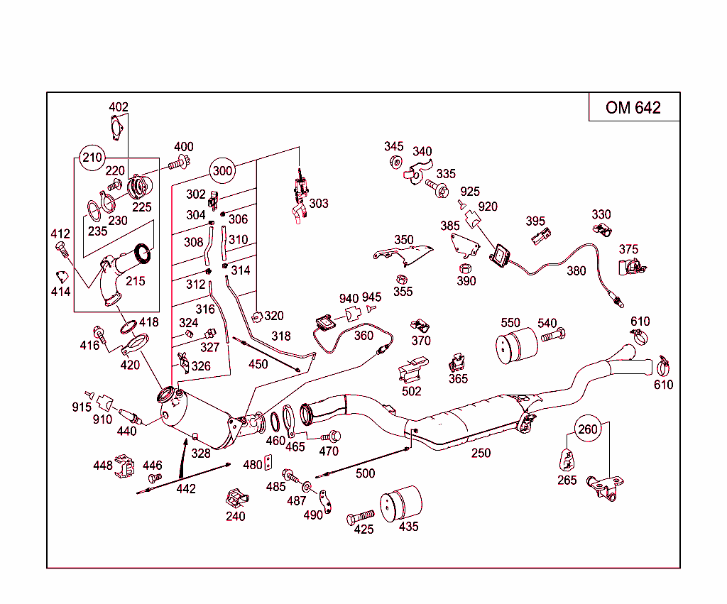Exhaust System For Six-Cylinder Diesel Vehicles