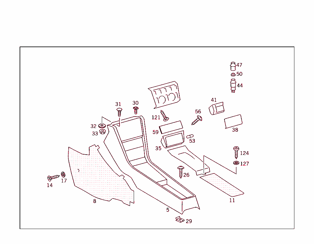 Housing With Tray,Ashtray,And Top Covering