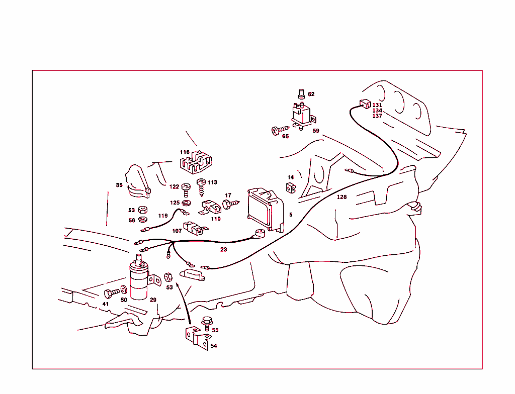 Ignition System And Cable Harness For Tachometer