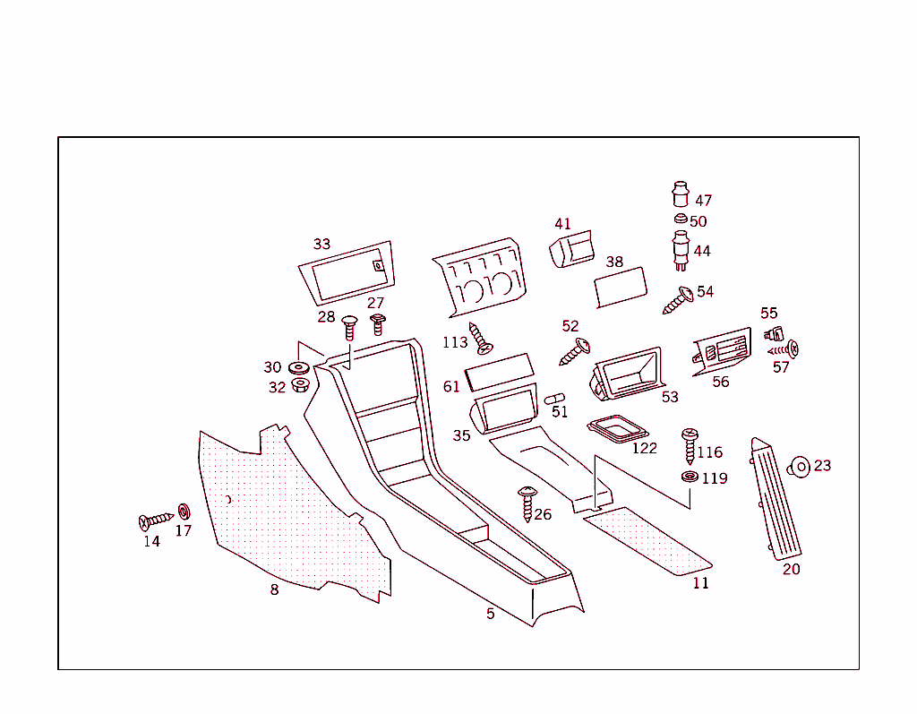 Housing With Tray,Ashtray,And Top Covering