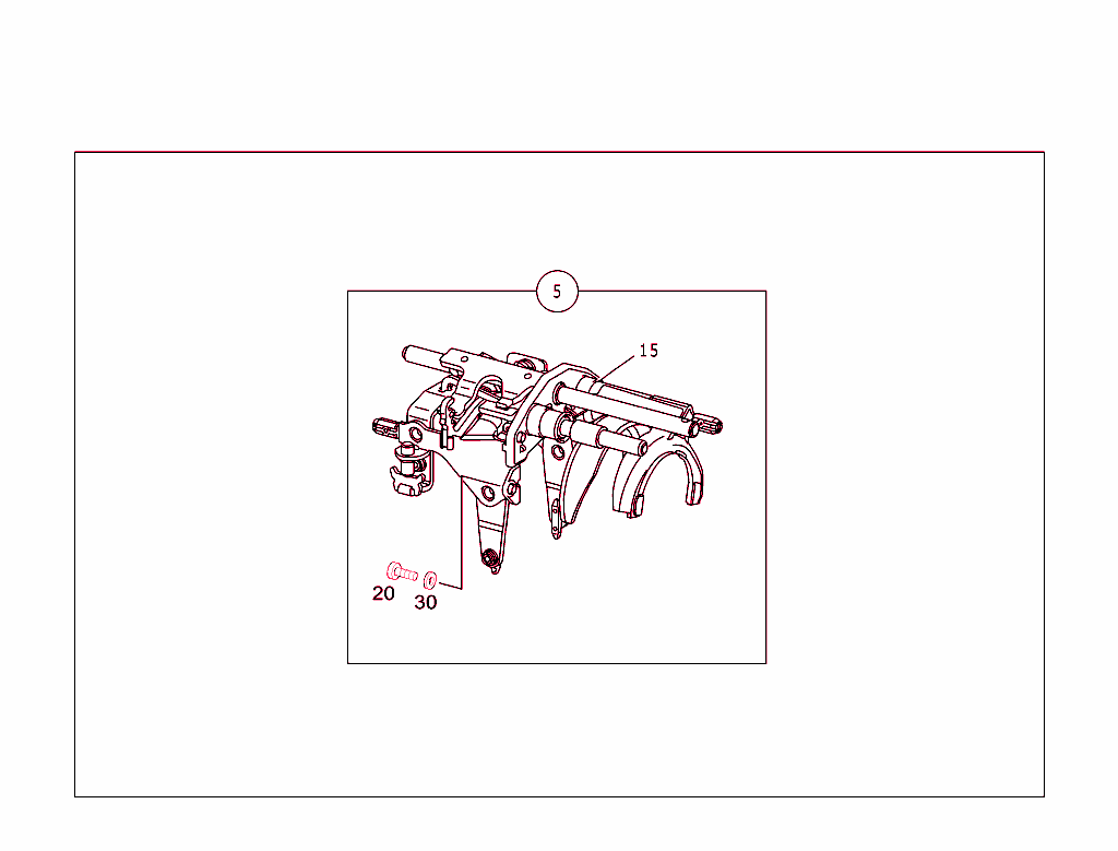 Shifting Rod,Detent,Shifting Fork