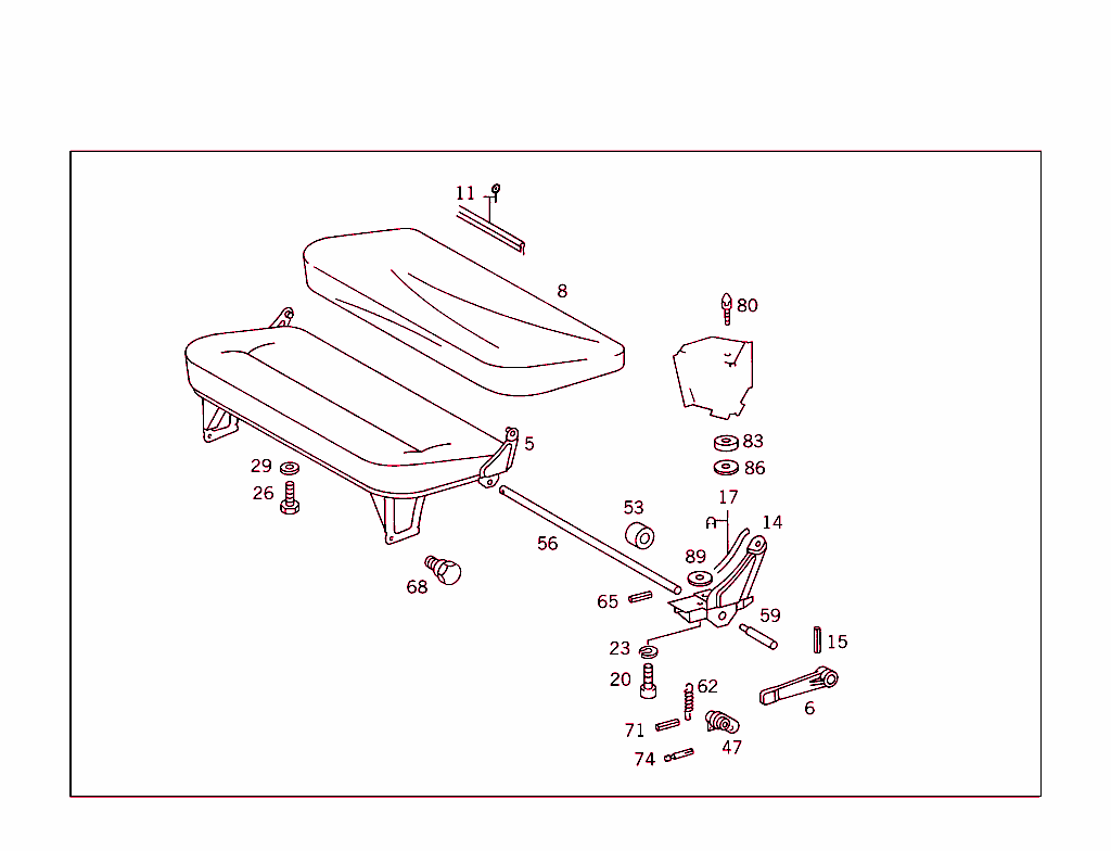 Rear Seat Cushion,Rear Backrest