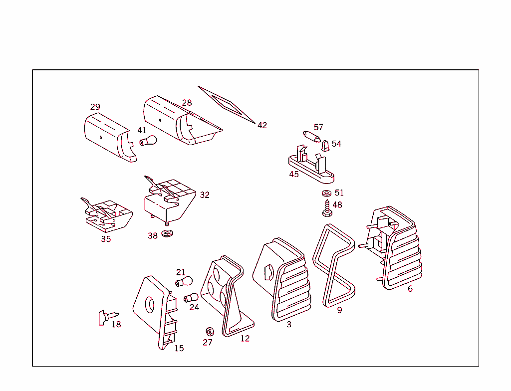 Rear Lamps, Additional Stop Light, And License Plate Lamp