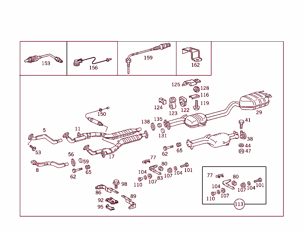 Exhaust System Used On Twelve-Cylinder Gasoline Vehicles