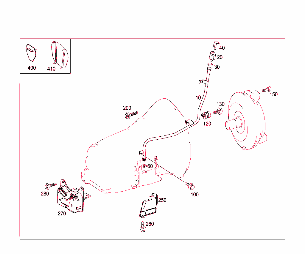 Attached Parts For Transmission, Oil Filler Pipe