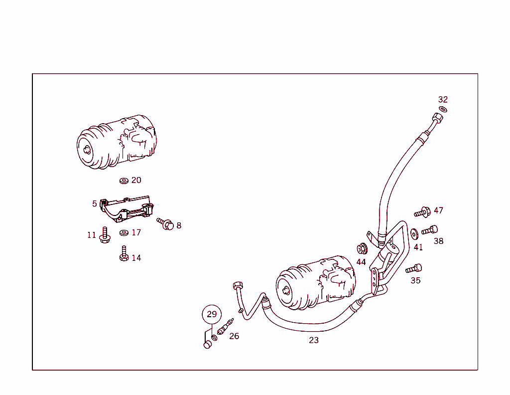 Refrigerant Compressor Attachment Parts