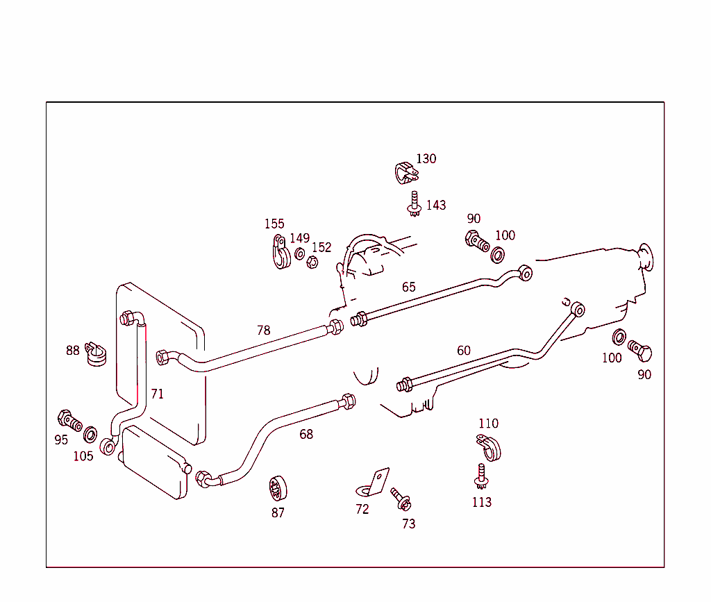 Attached Parts For Transmission, Oil Filler Pipe