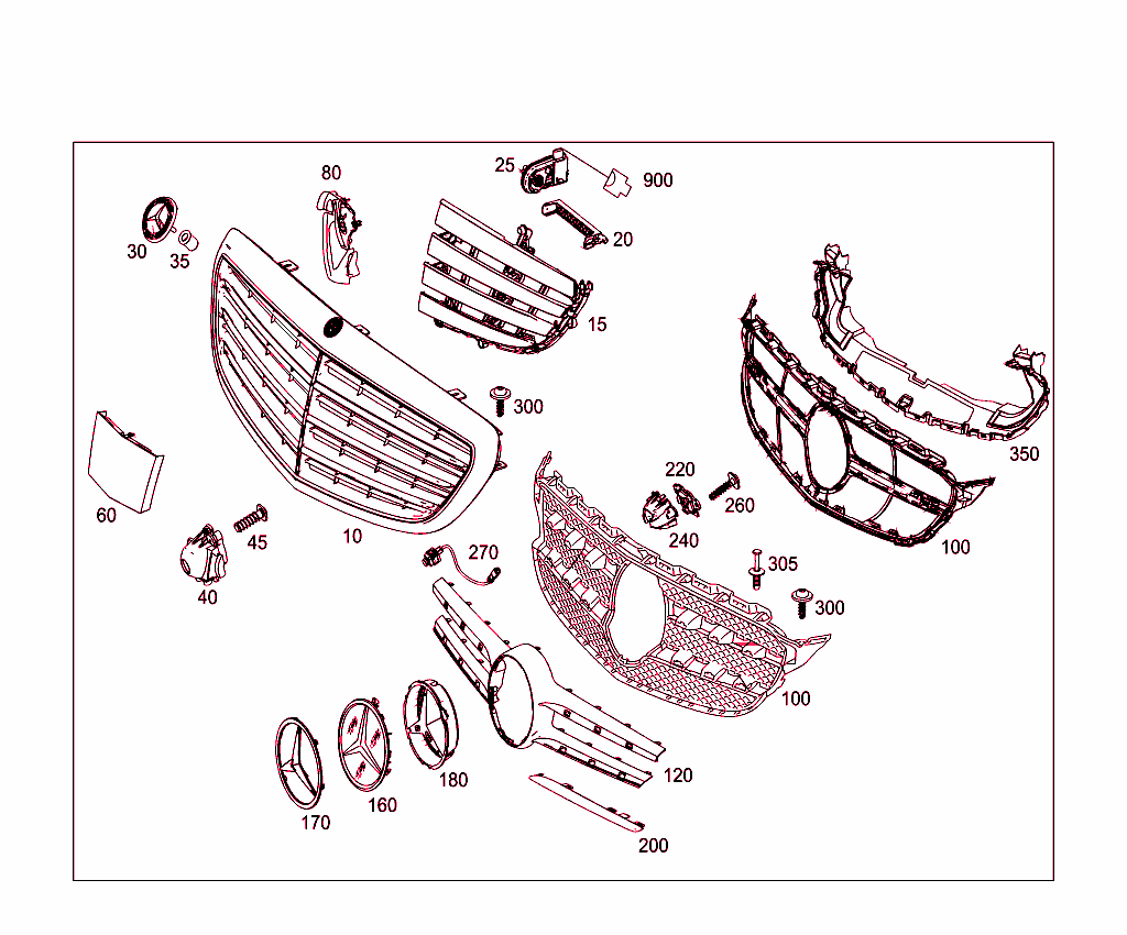 Radiator Grille Shell