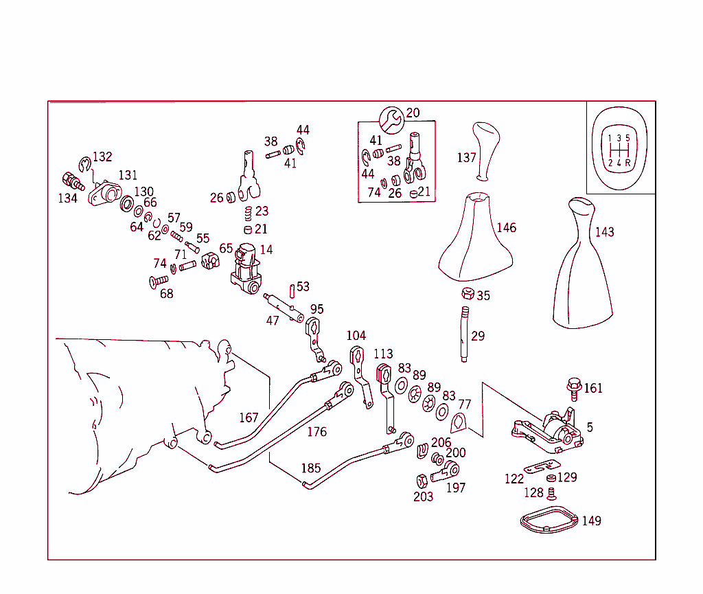 Floor Shift Used With Manual Fivespeed Transmission
