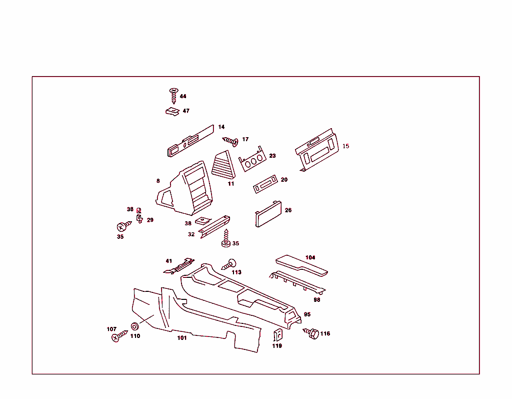 Housing Below Instrument Panel, And Housing With Tray