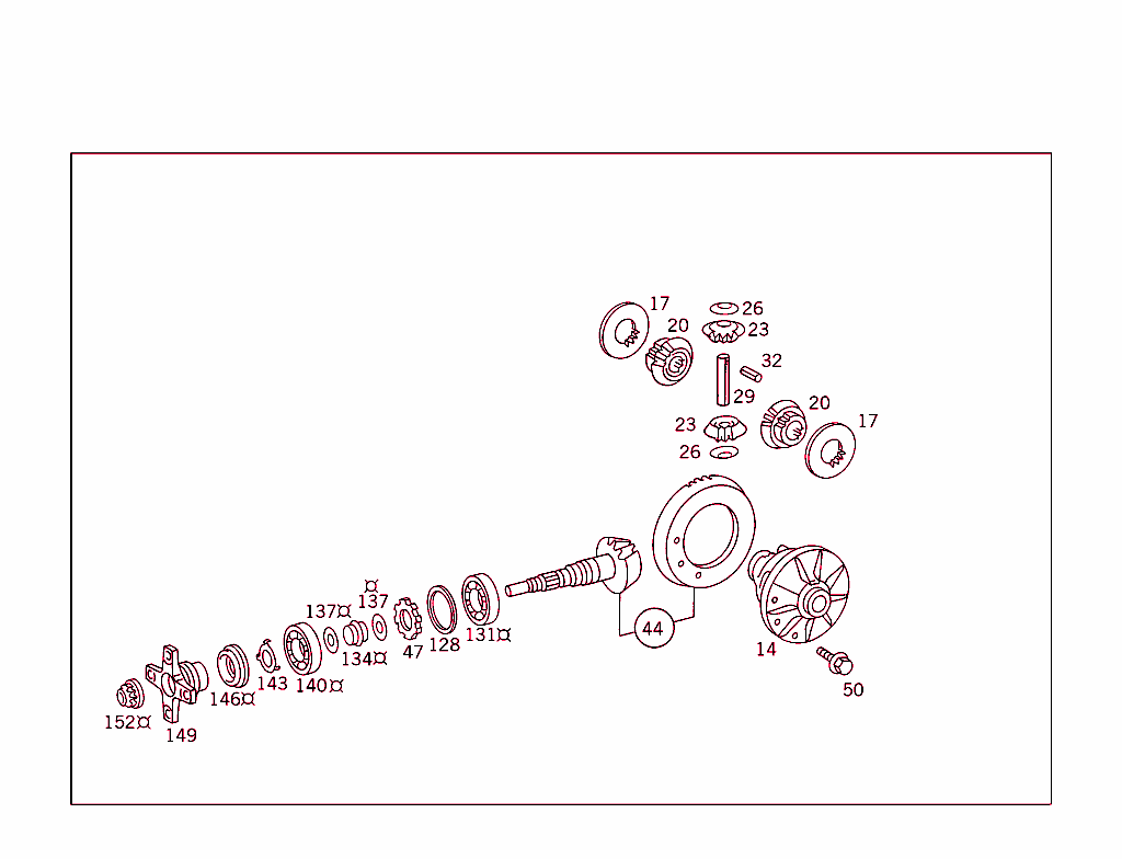 Rear Axle Housing With Differential