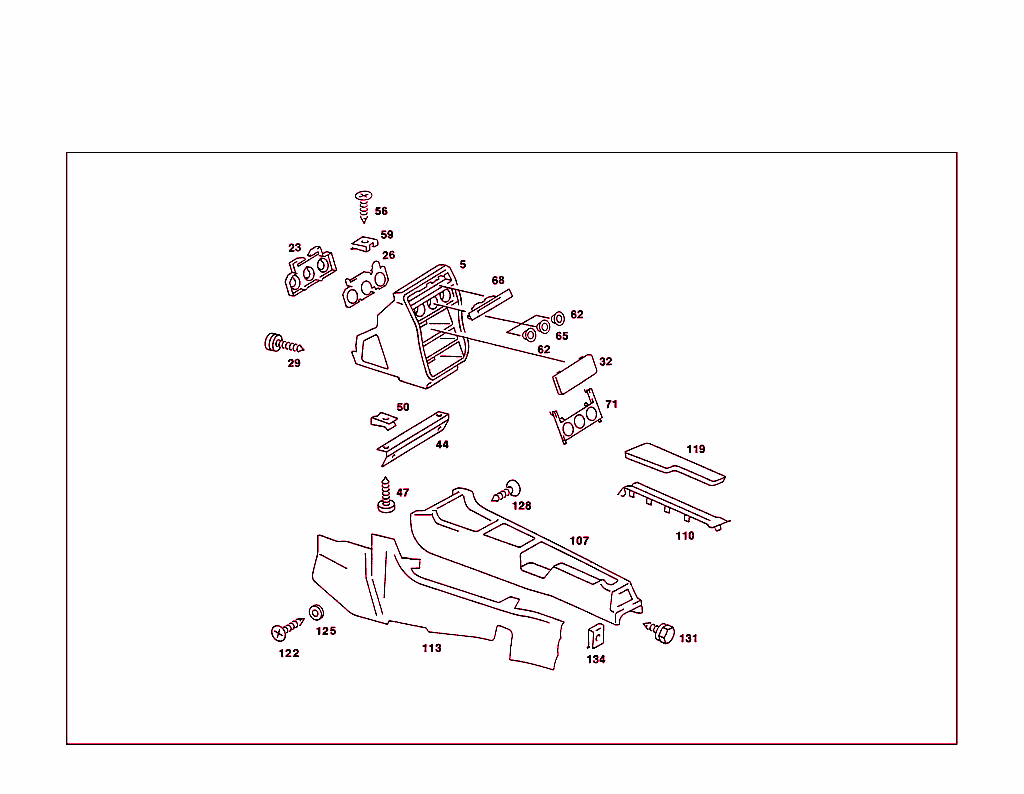 Housing Below Instrument Panel, And Housing With Tray