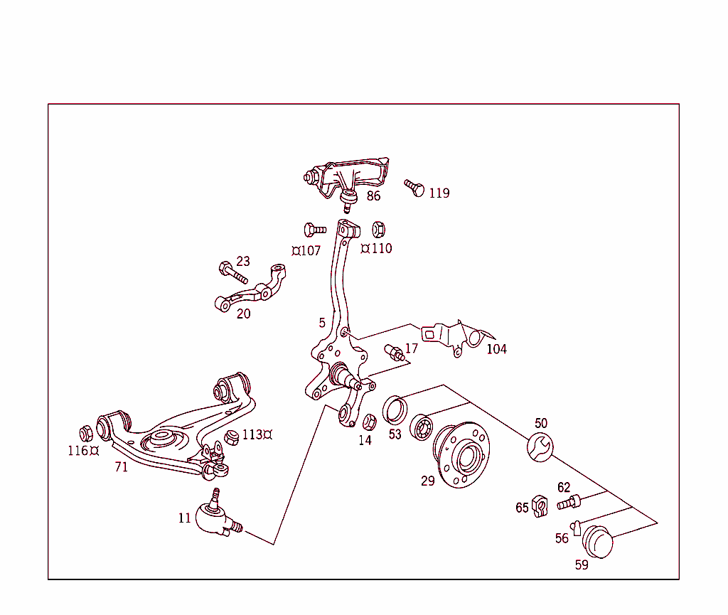 Steering Knuckle And Control Arm
