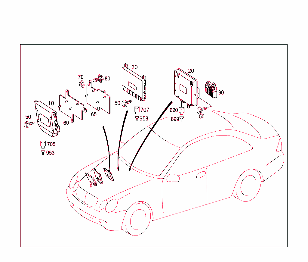 Electrical Compartment In Co-Driver`s Legroom