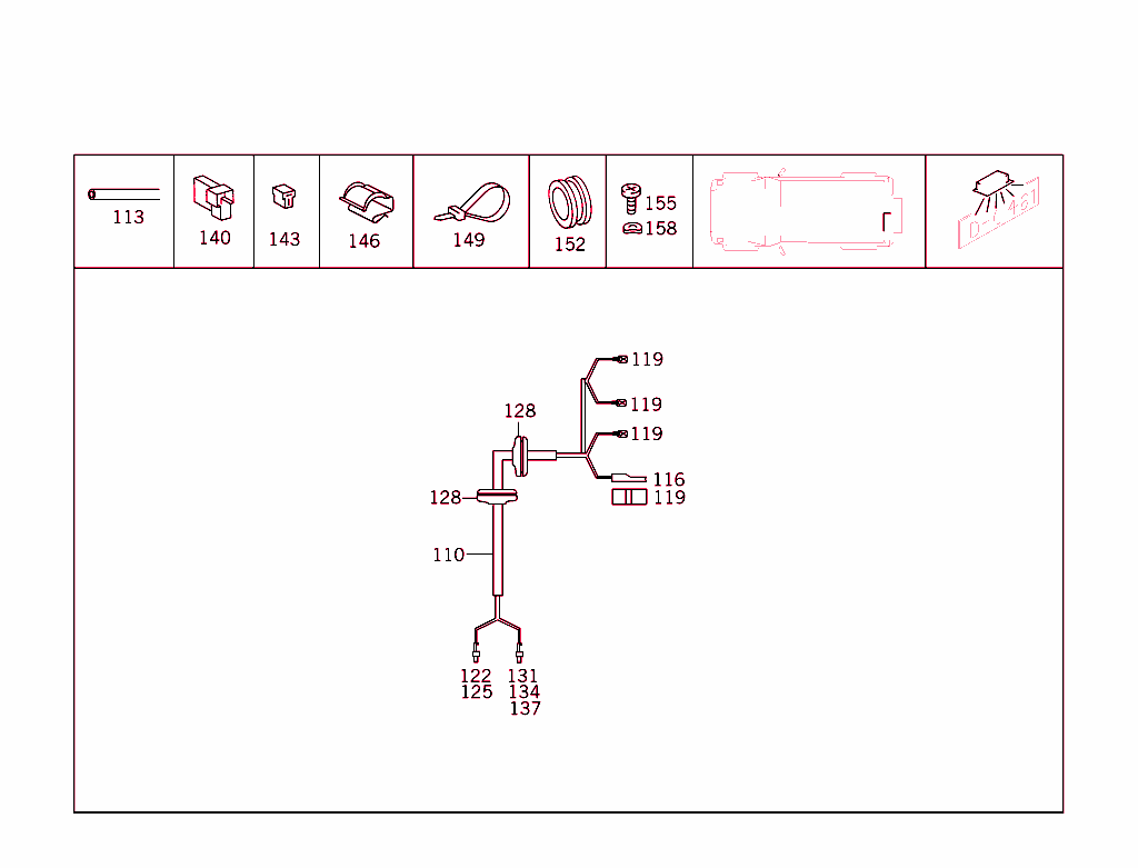 Tail Lamp Cable Harness