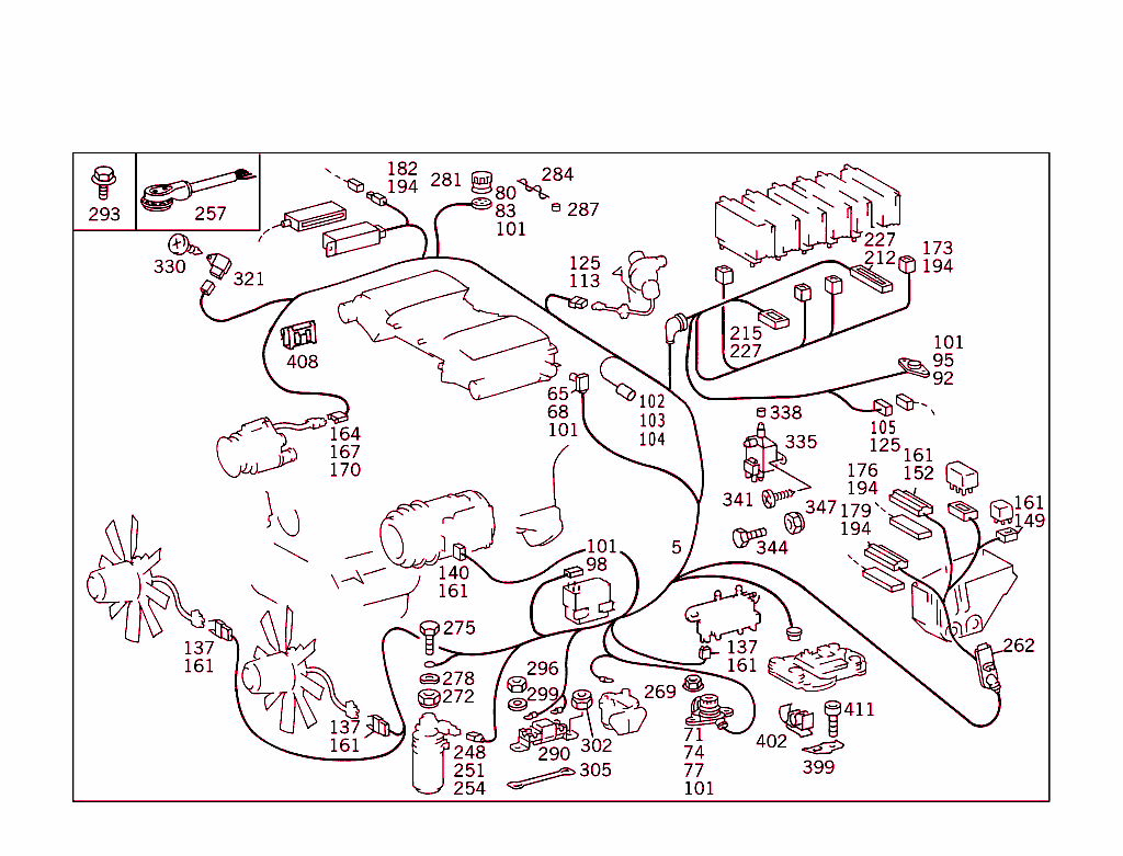 Engine Cable Harness,Body Mounted
