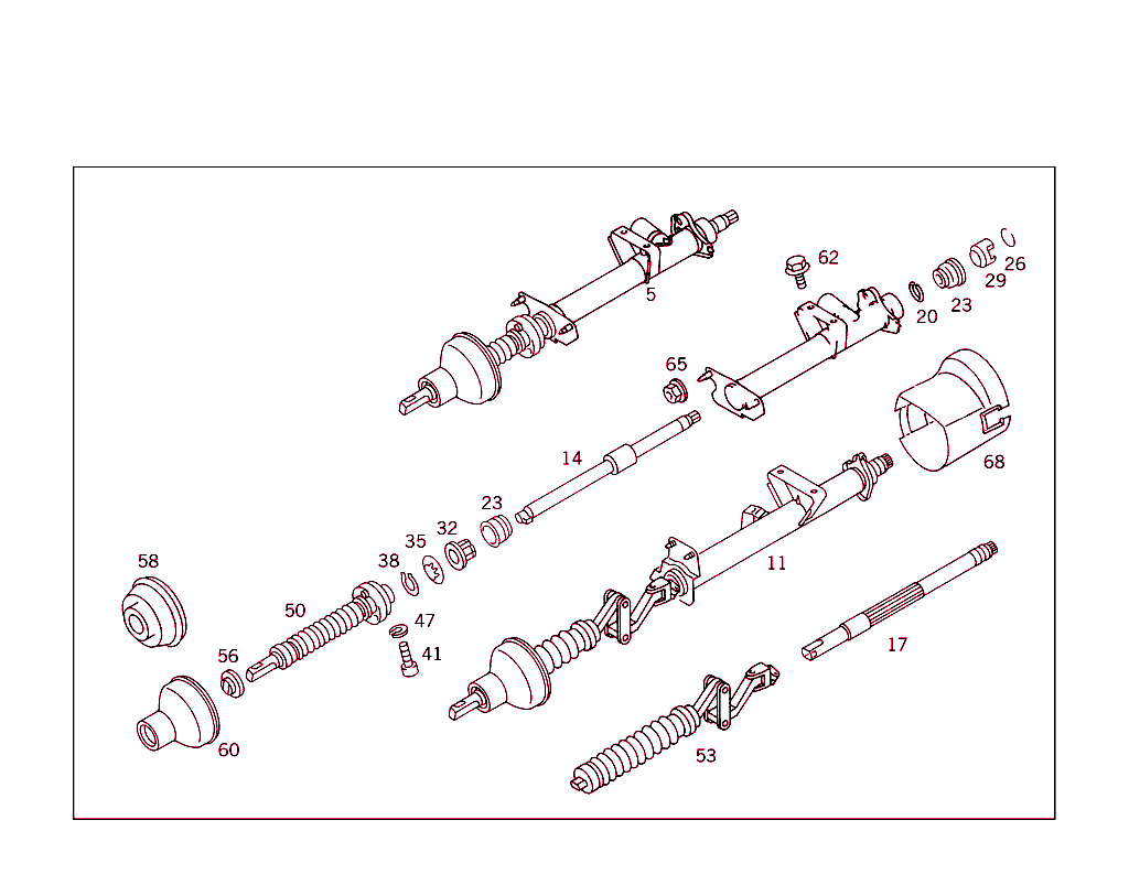 Steerg.column Jacket Tube & Steerg. Shaft