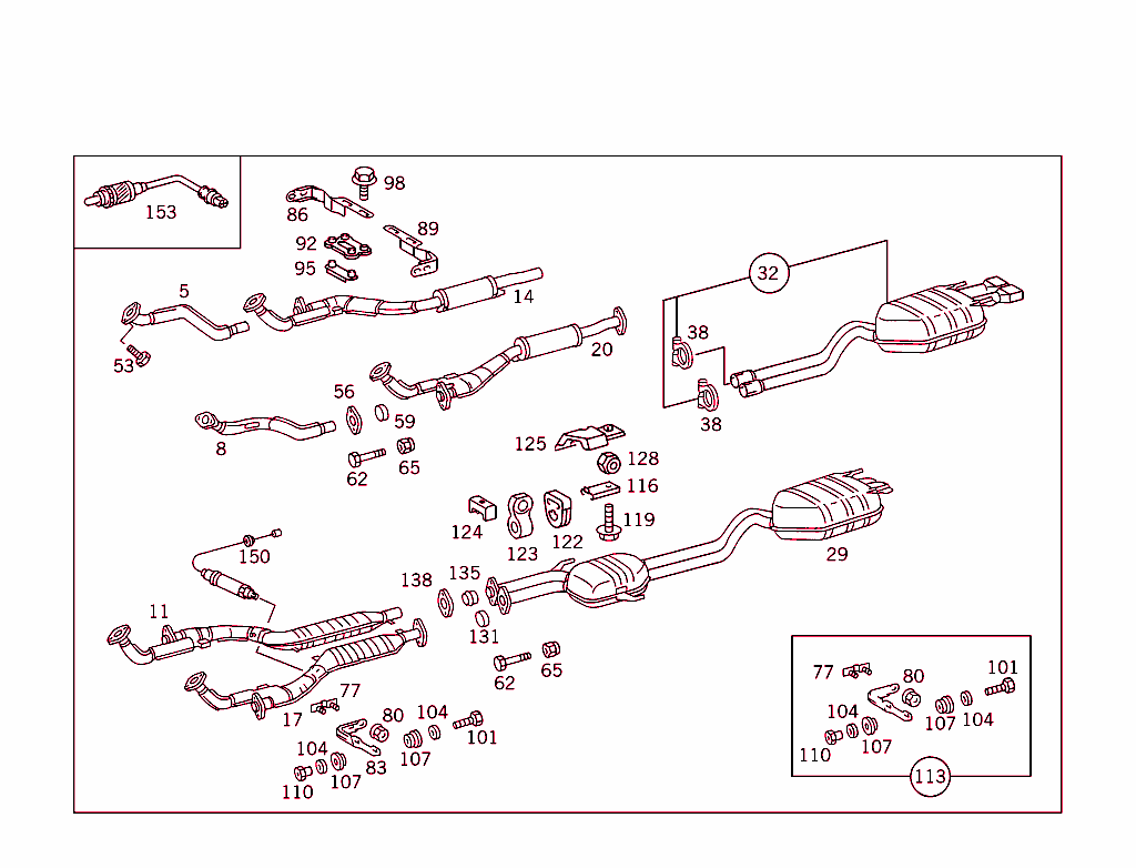 Exhaust System Used On Twelve-Cylinder Gasoline Vehicles