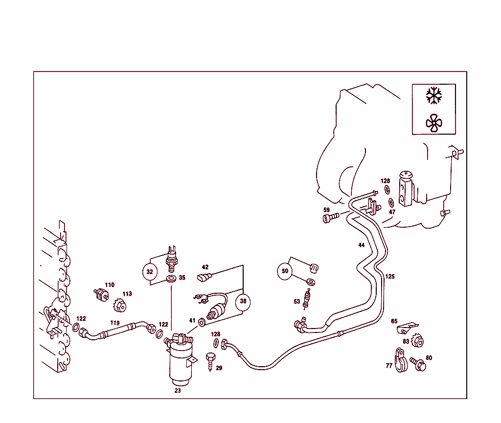 Refrigerant Line Arrangement
