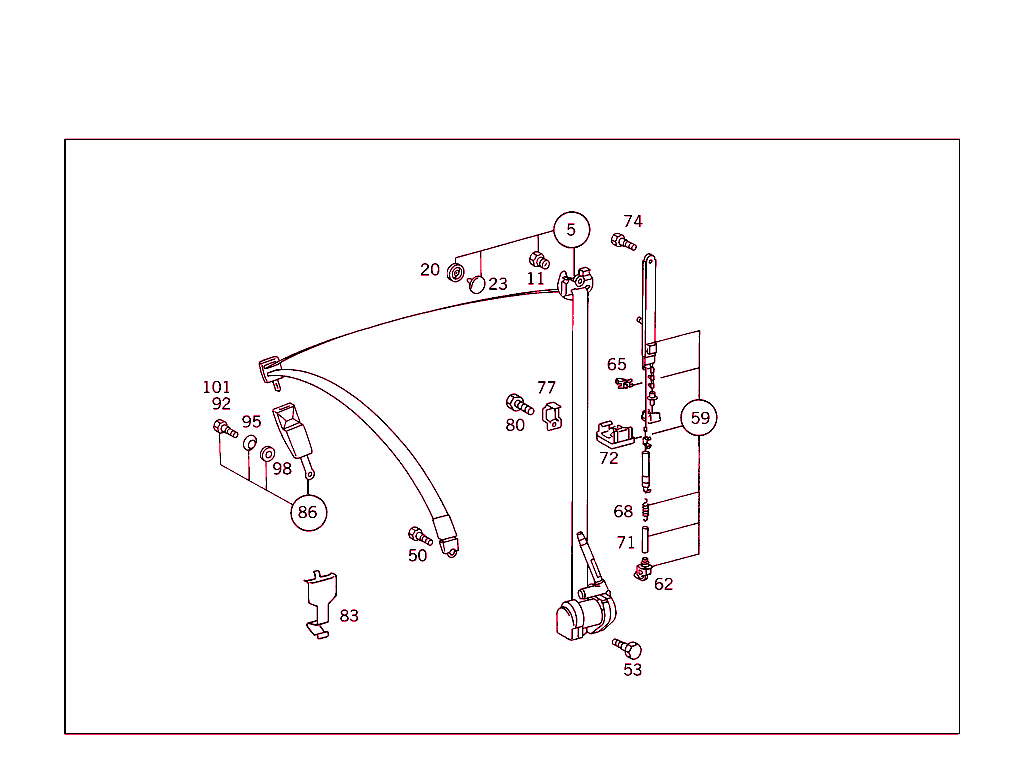 Front Seat Safety Belt