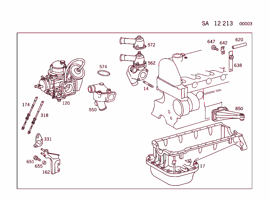 Engine Parts W/Air Conditioner Attached