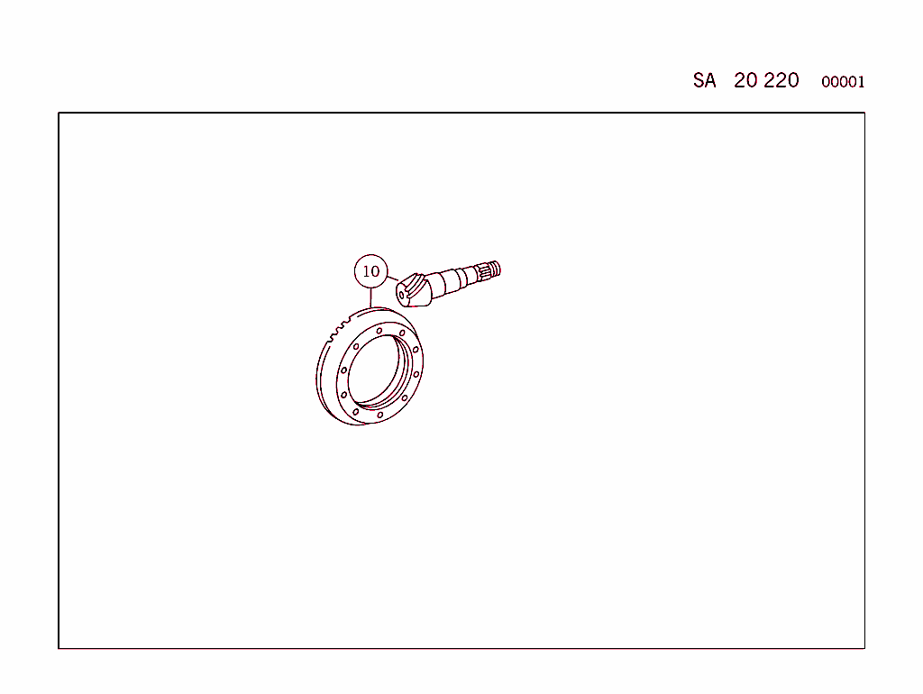 Rear Axle Ring Gear And Pinion Assembly