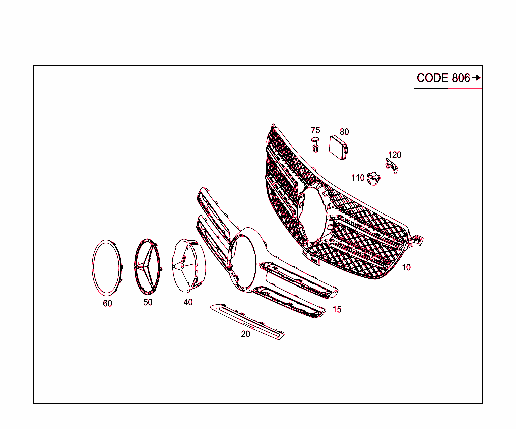 Radiator Grille Shell