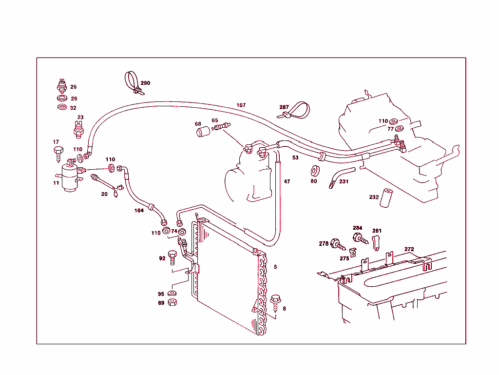 Refrigerant Line Arrangement
