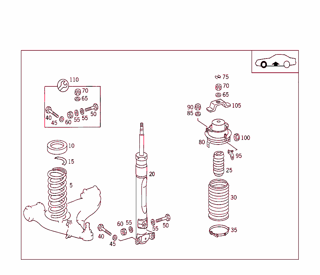 Front Springs And Suspension Used With Self-Levelling Device