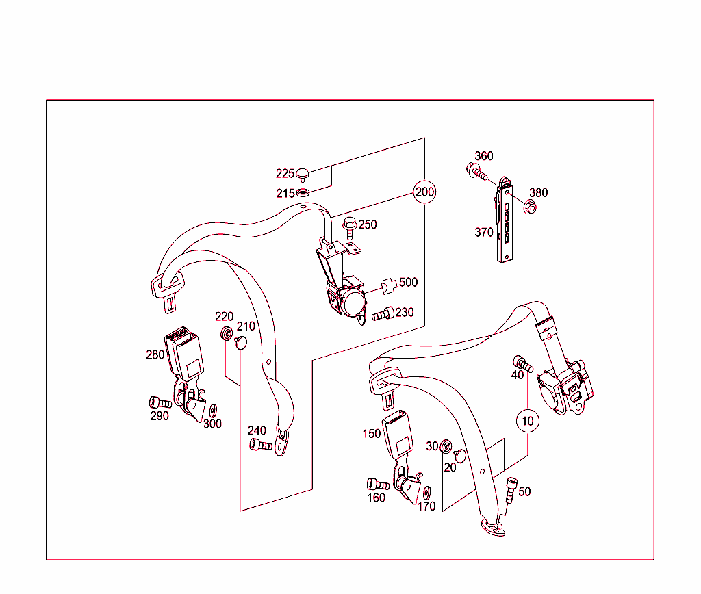 Rear Seat Safety Belt