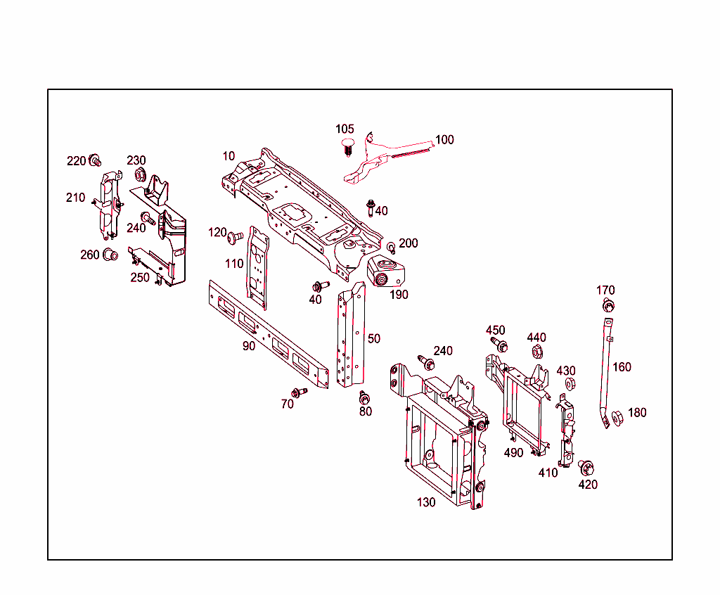 Front Stiffening And Radiator Support