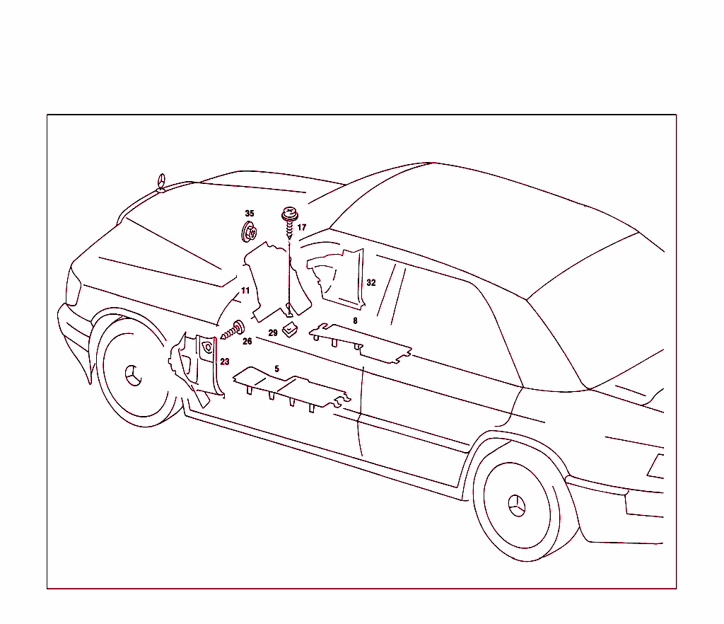 Panelling And Strut To Instrument Panel And To Front Panel Pillar