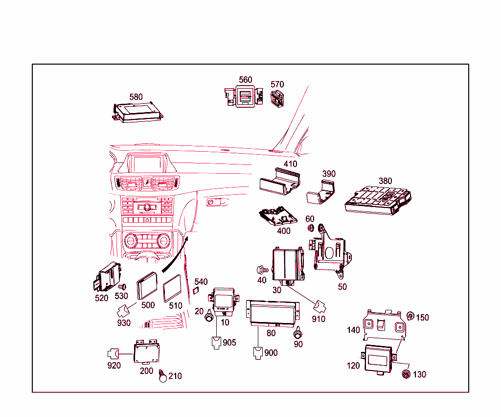 Electrical Compartment In Co-Driver`s Legroom