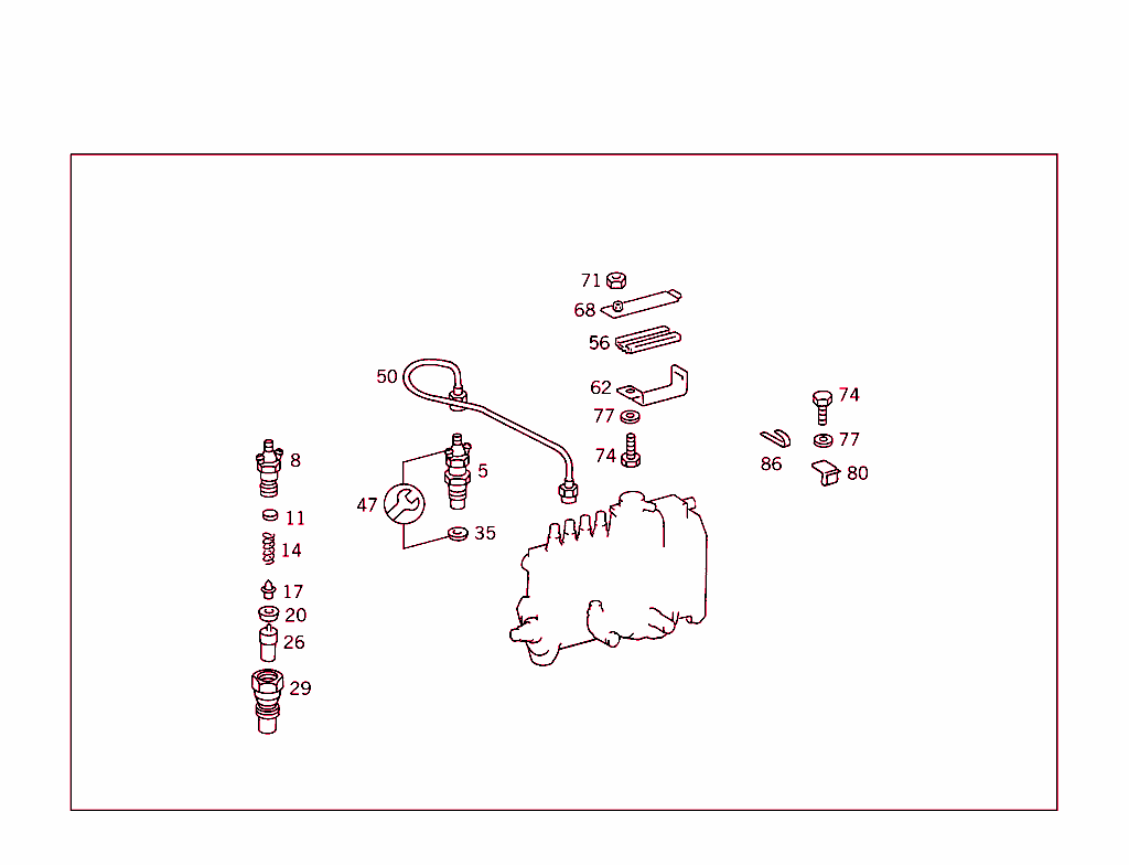 Nozzle Holder,Lines & Attachment Parts