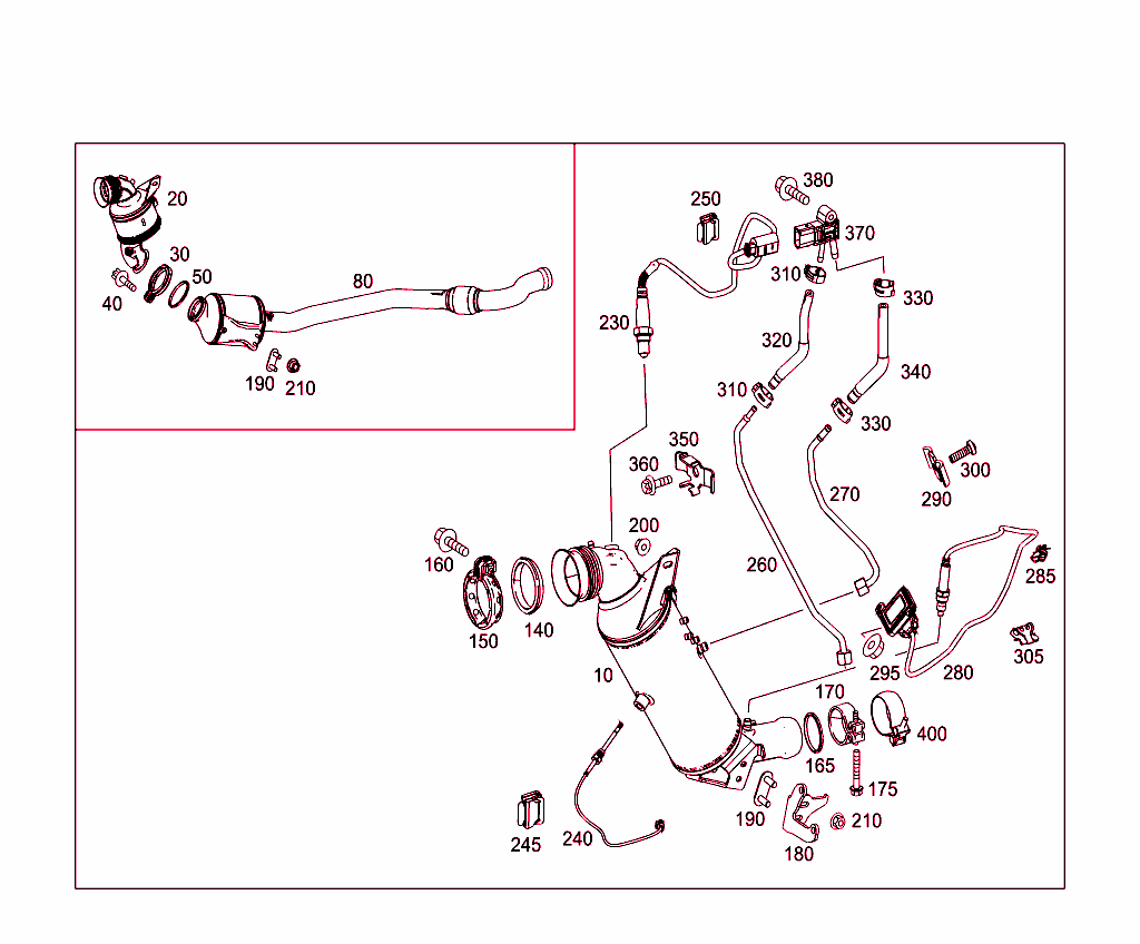 Exhaust System For Four-Cylinder Diesel Vehicles