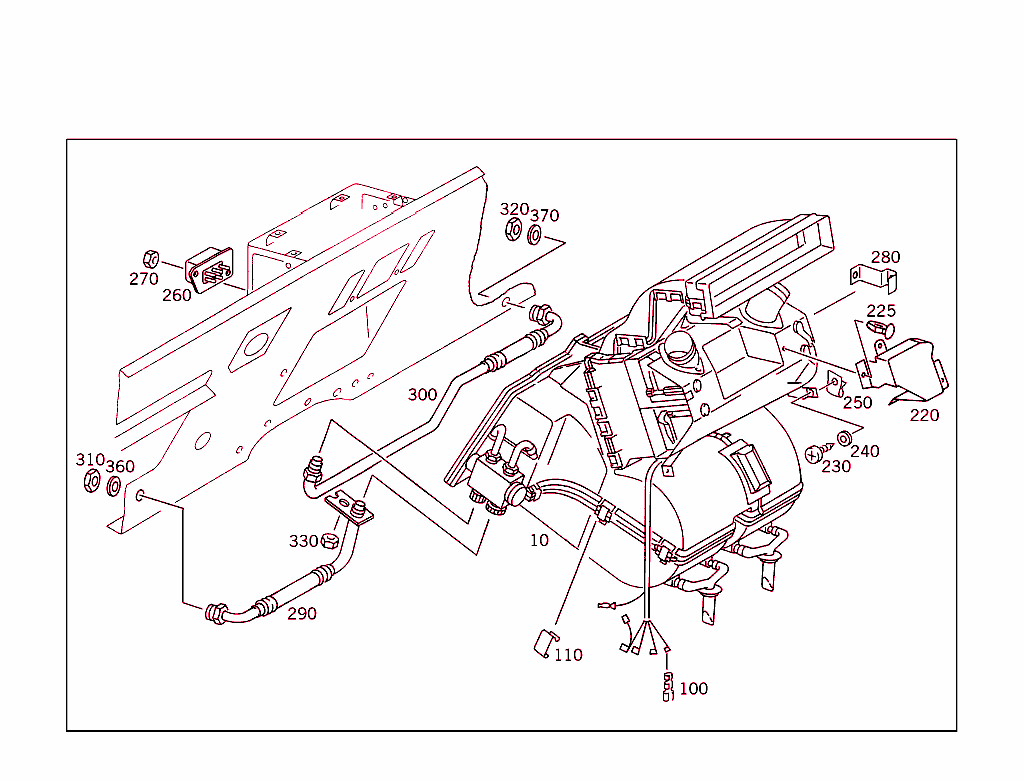Heater Case & Air Conditioner Case With Blower