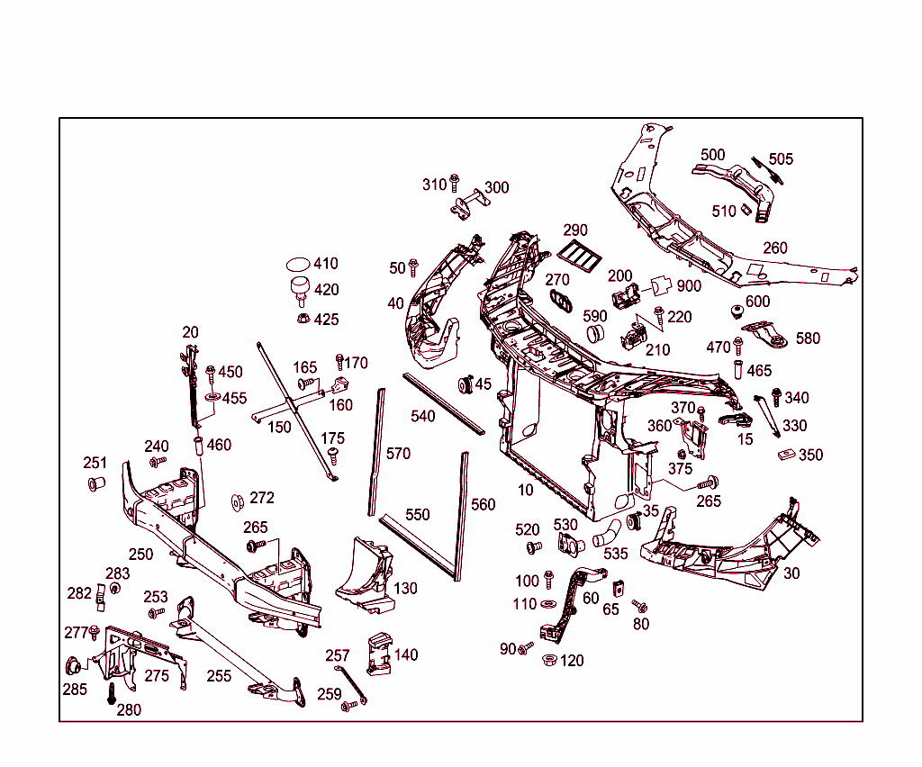 Front Stiffening And Radiator Support