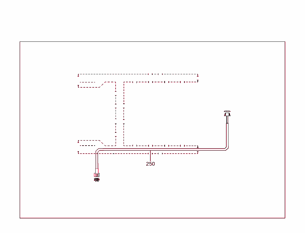 Cable Harness For Air Conditioner And Headlamp Cleaning System