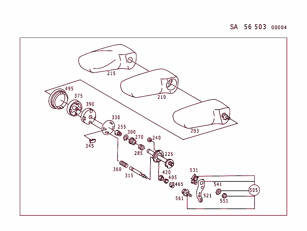 Front Backrests, Fabric (Type 201,For Electrical Parts, See Standard Microfiche, Group 82)