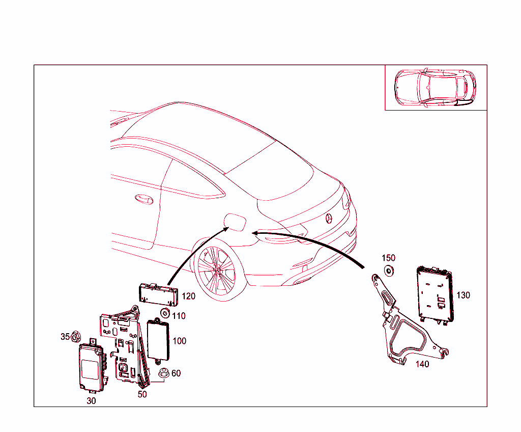 Control Modules And Relay In Trunk