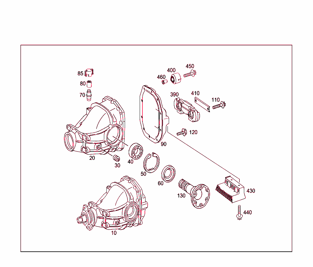 Rear Axle Housing With Differential
