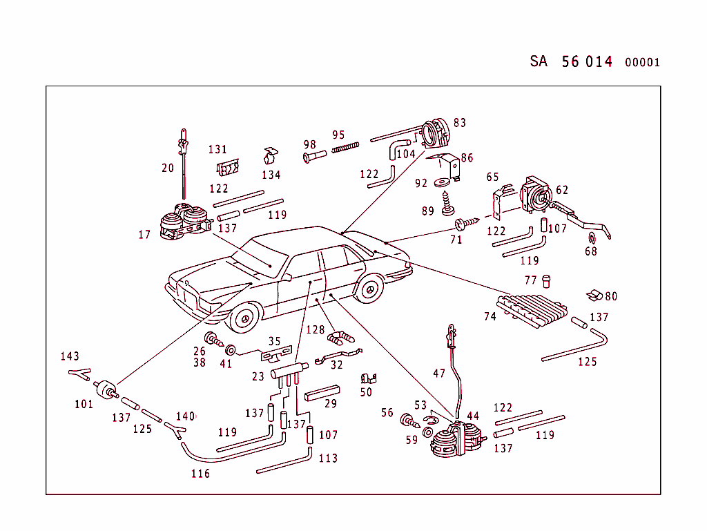 Vacuum Controlled Central Locking Mechanism